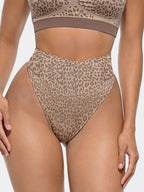 High-Stretch Tummy Control Leopard Print Briefs
