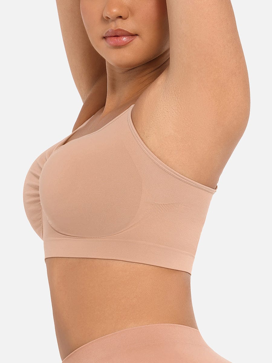 Wireless Supportive Shaping Bra with Adjustable Straps - Auxieswear