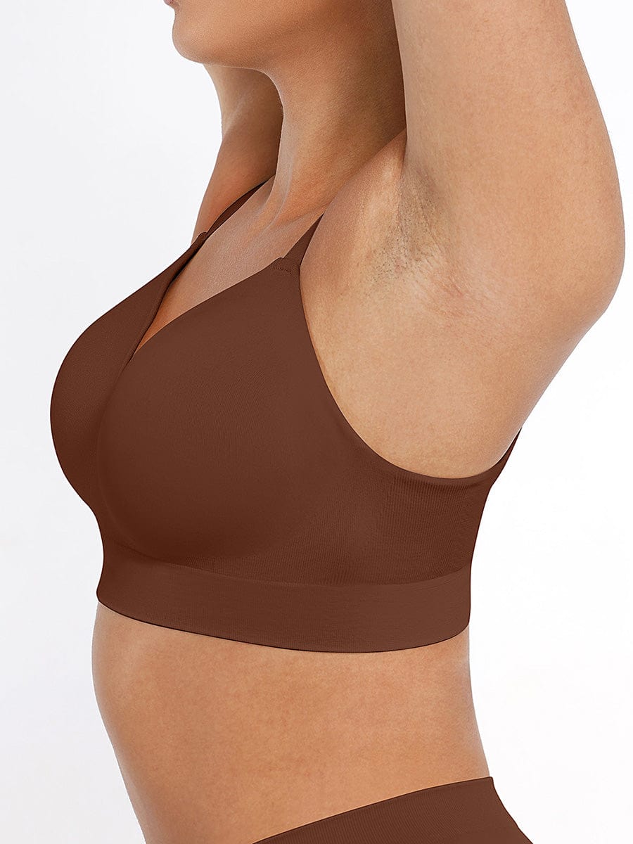 Wireless Bust Support Bra with Foam Cups