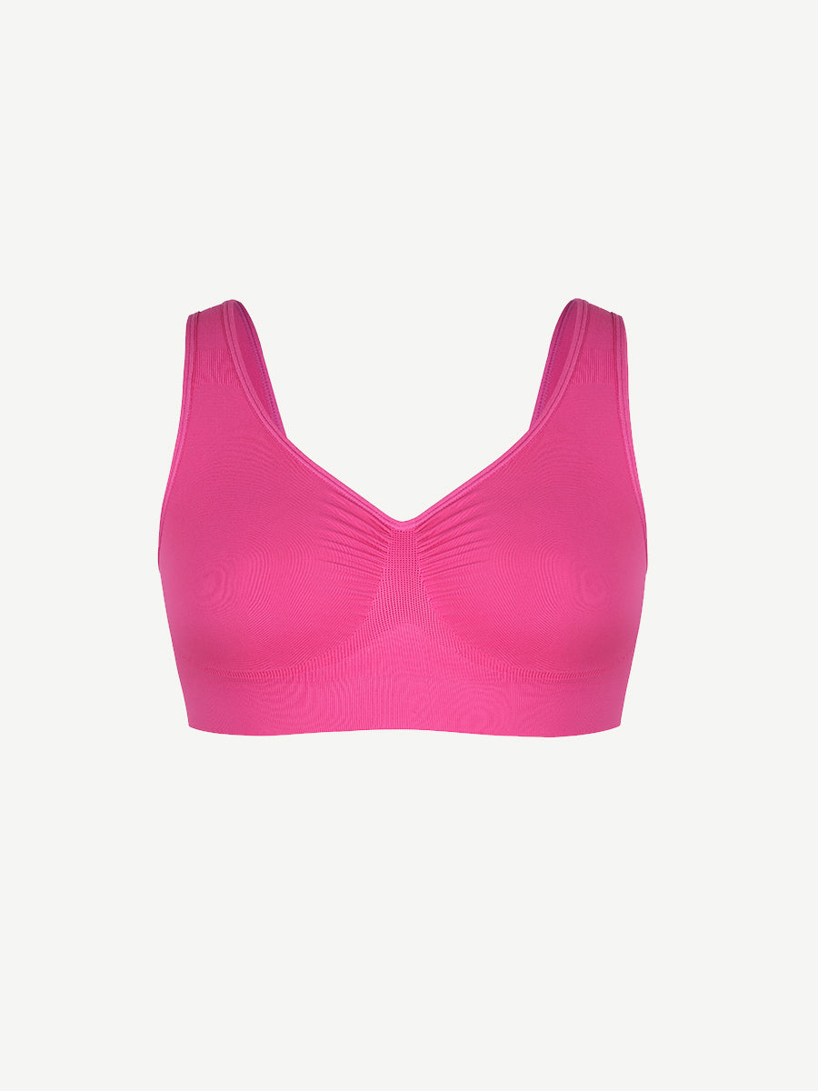 Wide Back & Straps Bust Support Shaping Bra - Auxieswear