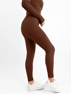 Square Neck Seamless Long Sleeve Jumpsuit