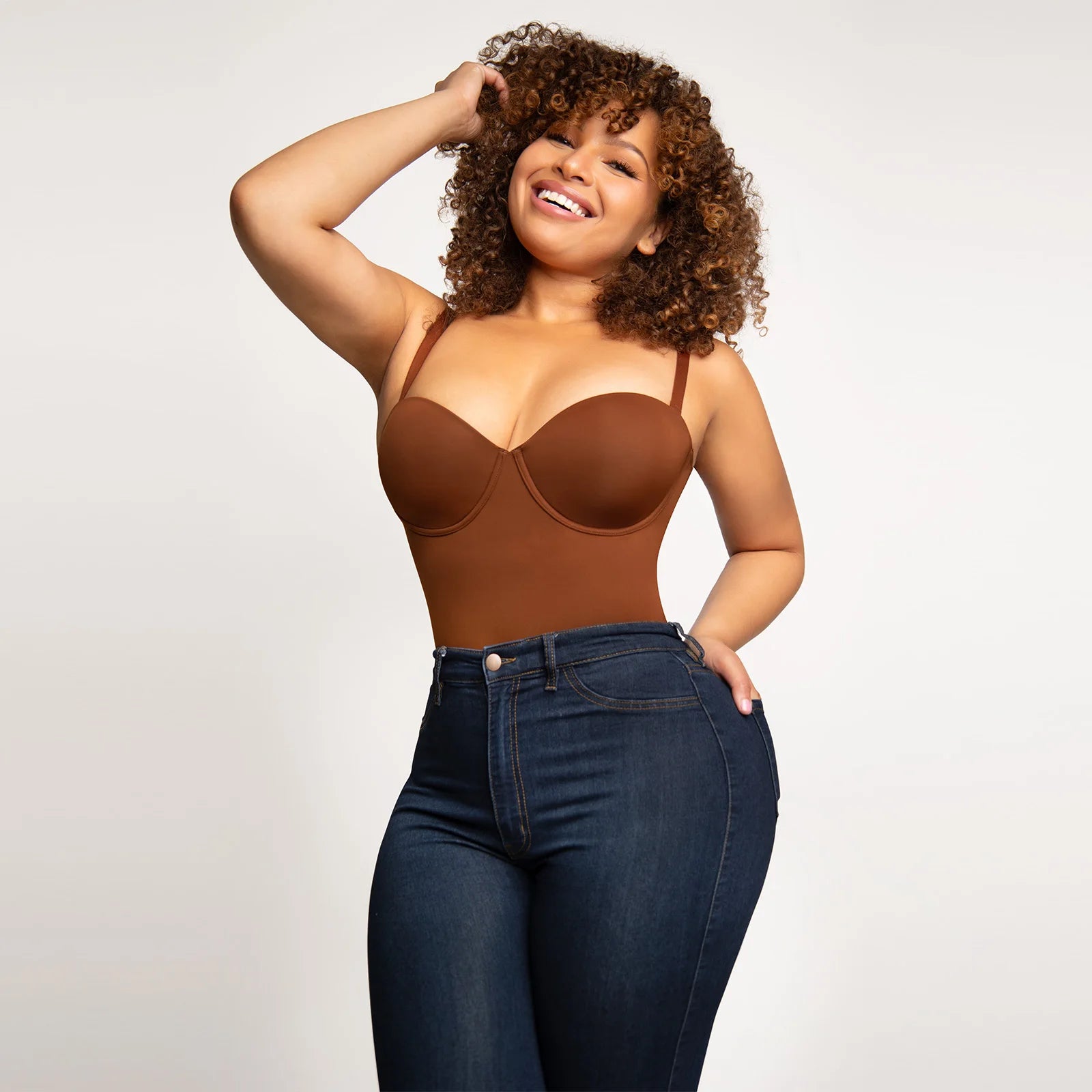 All-in-One Sweetheart Neckline Shaping Bodysuit