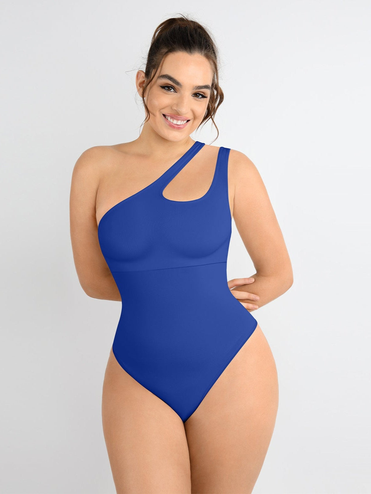 One-shoulder Waist and Abdomen Sculpt Bodysuit