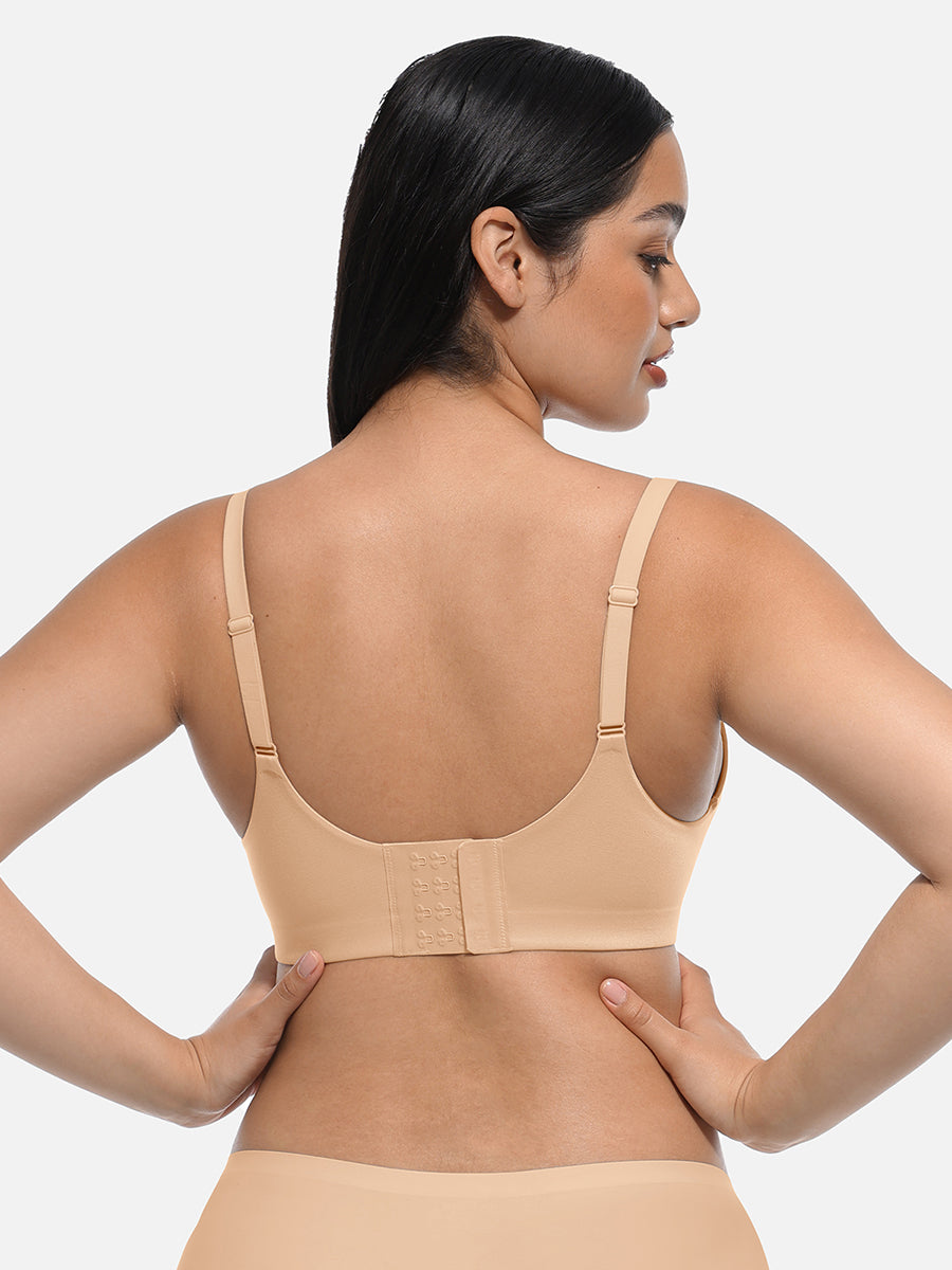Wireless Push Up Demi coverage Bralettes Bra