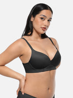 Wireless Push Up Demi coverage Bralettes Bra