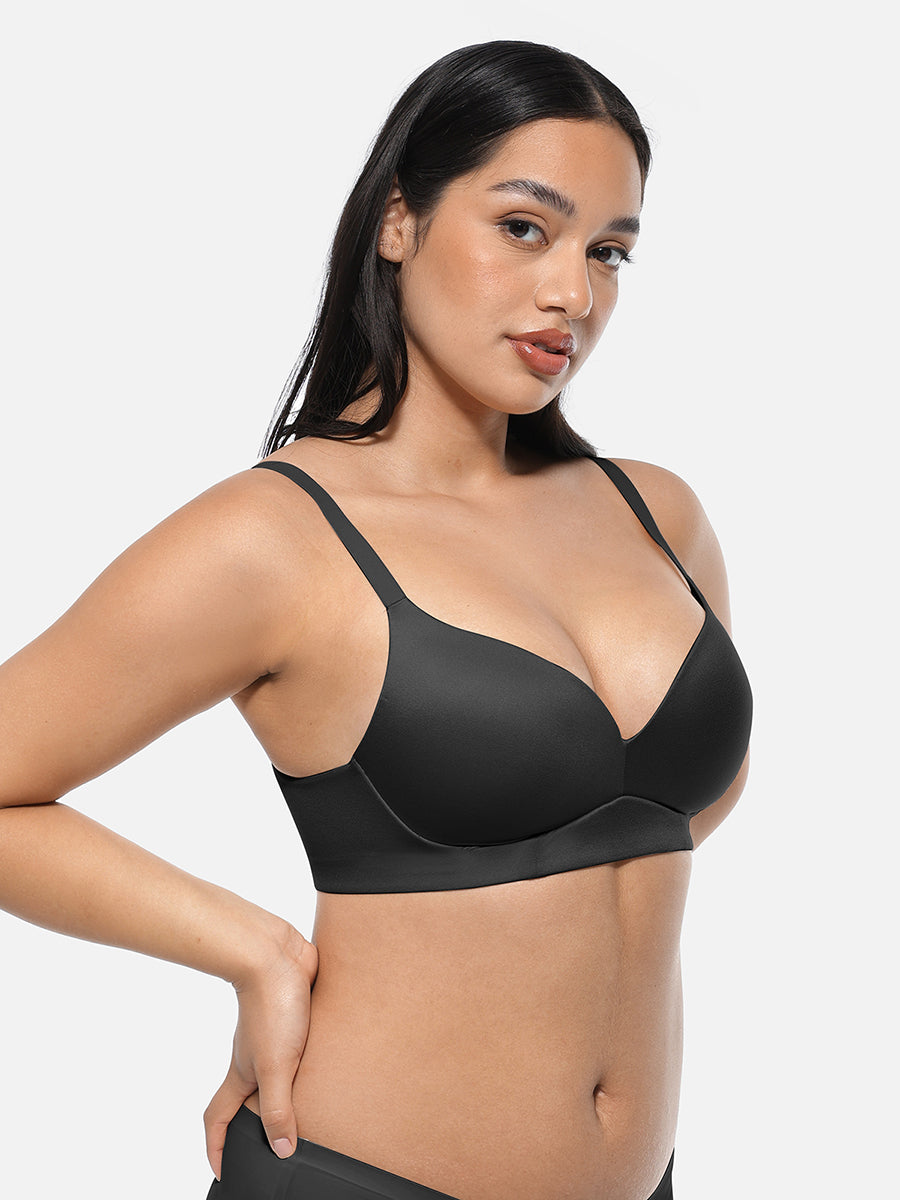Wireless Push Up Demi coverage Bralettes Bra