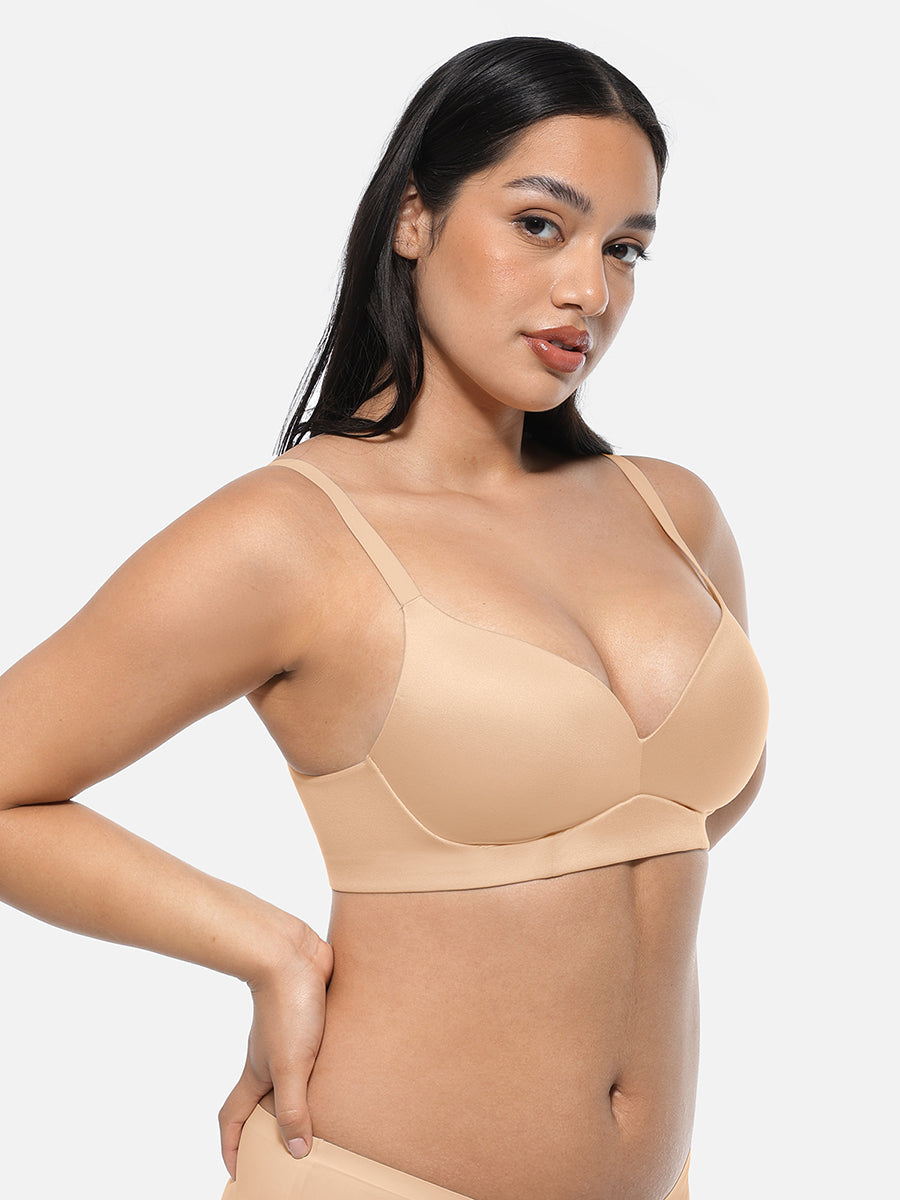 Wireless Push Up Demi coverage Bralettes Bra - Auxieswear