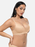 Wireless Push Up Demi coverage Bralettes Bra