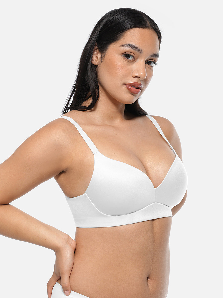 Wireless Push Up Demi coverage Bralettes Bra