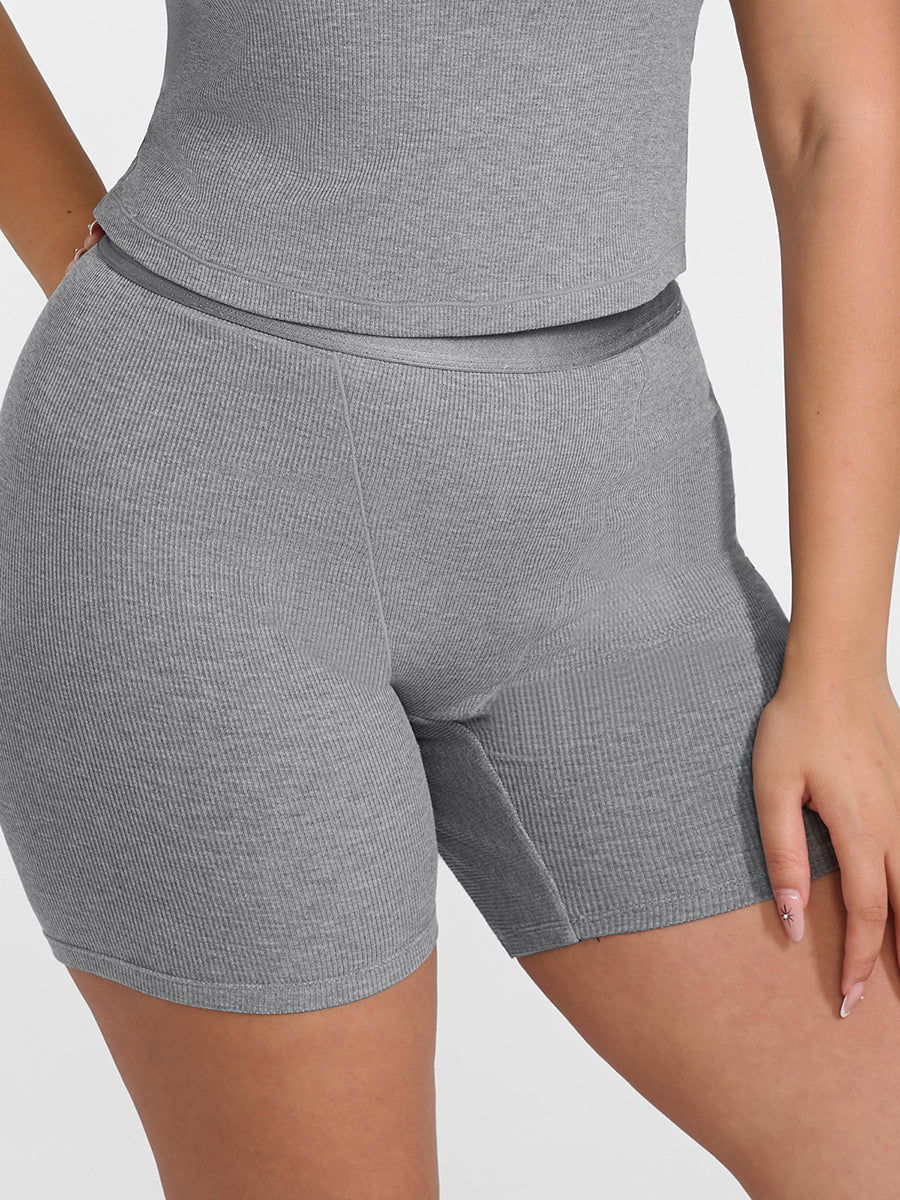 Antibacterial Cotton Crotch Mid Waist Fitted Boxer