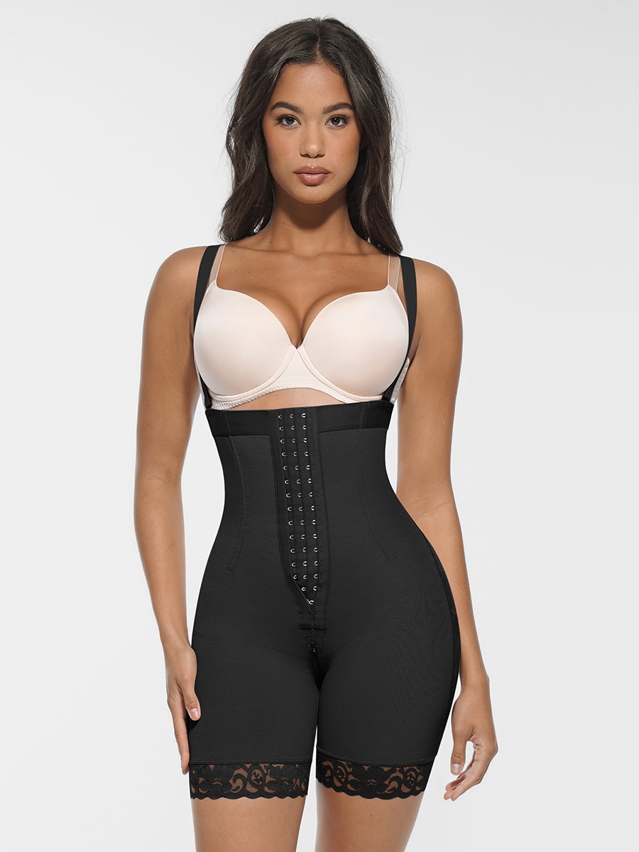 Antibacterial Full Body Shaper Butt Lifter with 4 Steel Bones