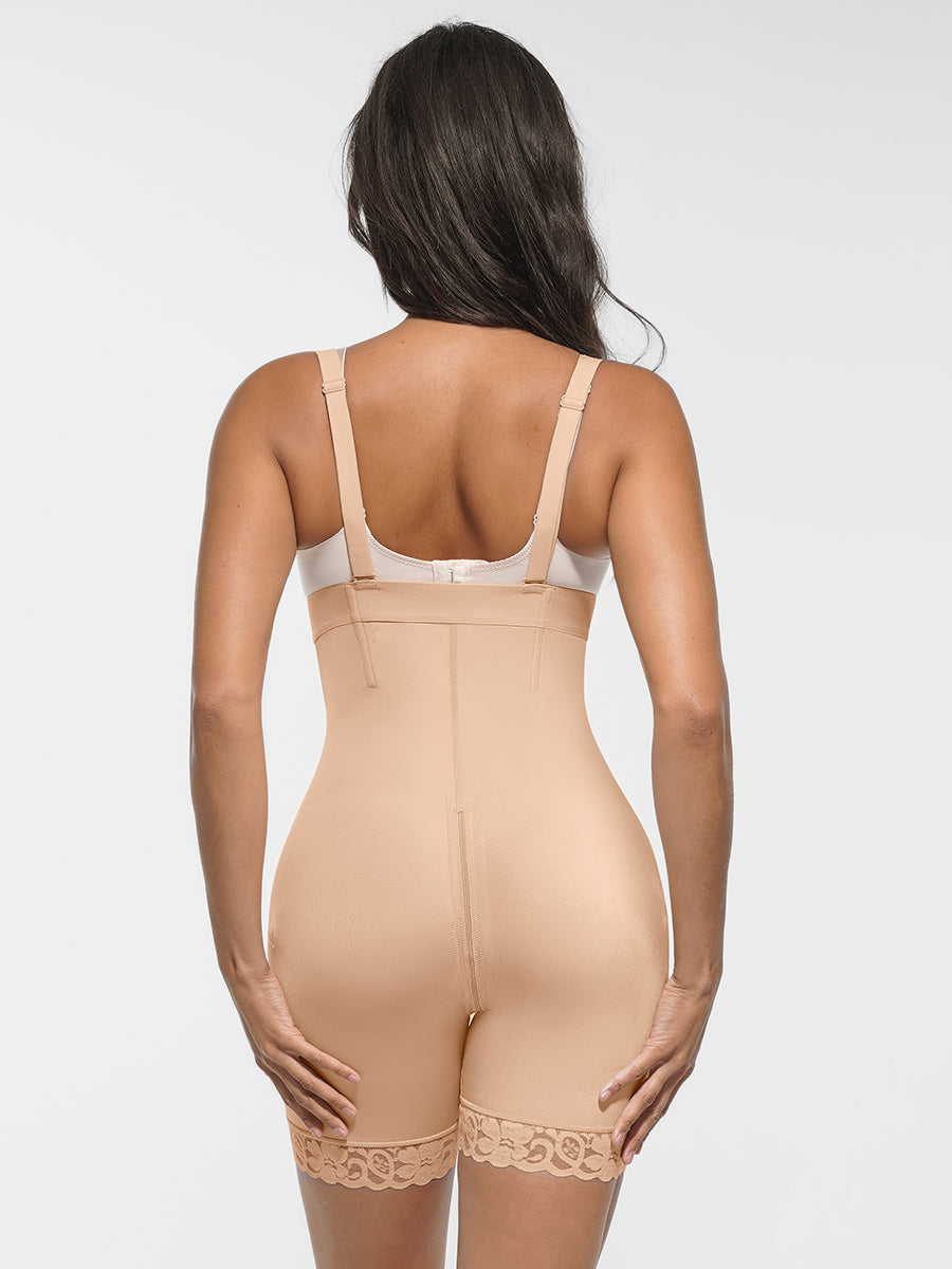Antibacterial Full Body Shaper Butt Lifter with 4 Steel Bones