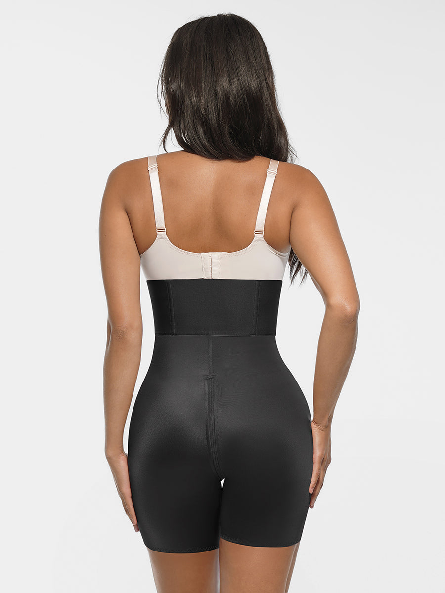 Hard Mesh Firm Butt Lifter with Wide Waistband and Hip-Lifting Design - Auxieswear