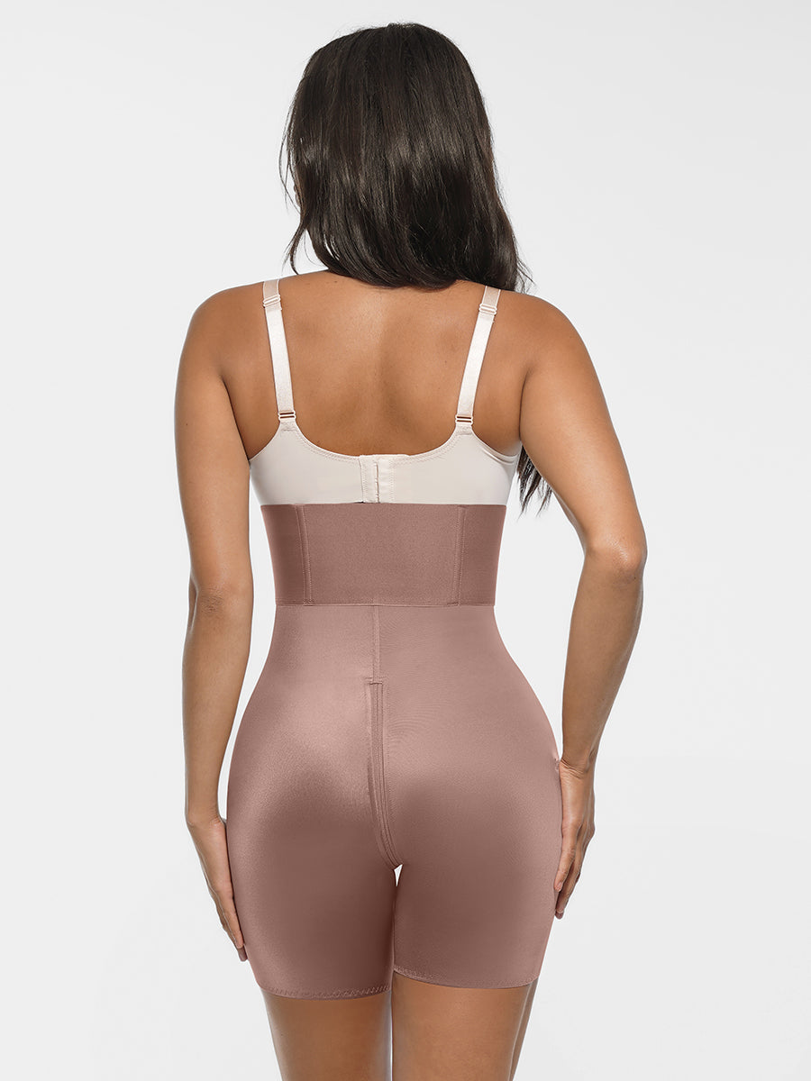 Hard Mesh Firm Butt Lifter with Wide Waistband and Hip-Lifting Design
