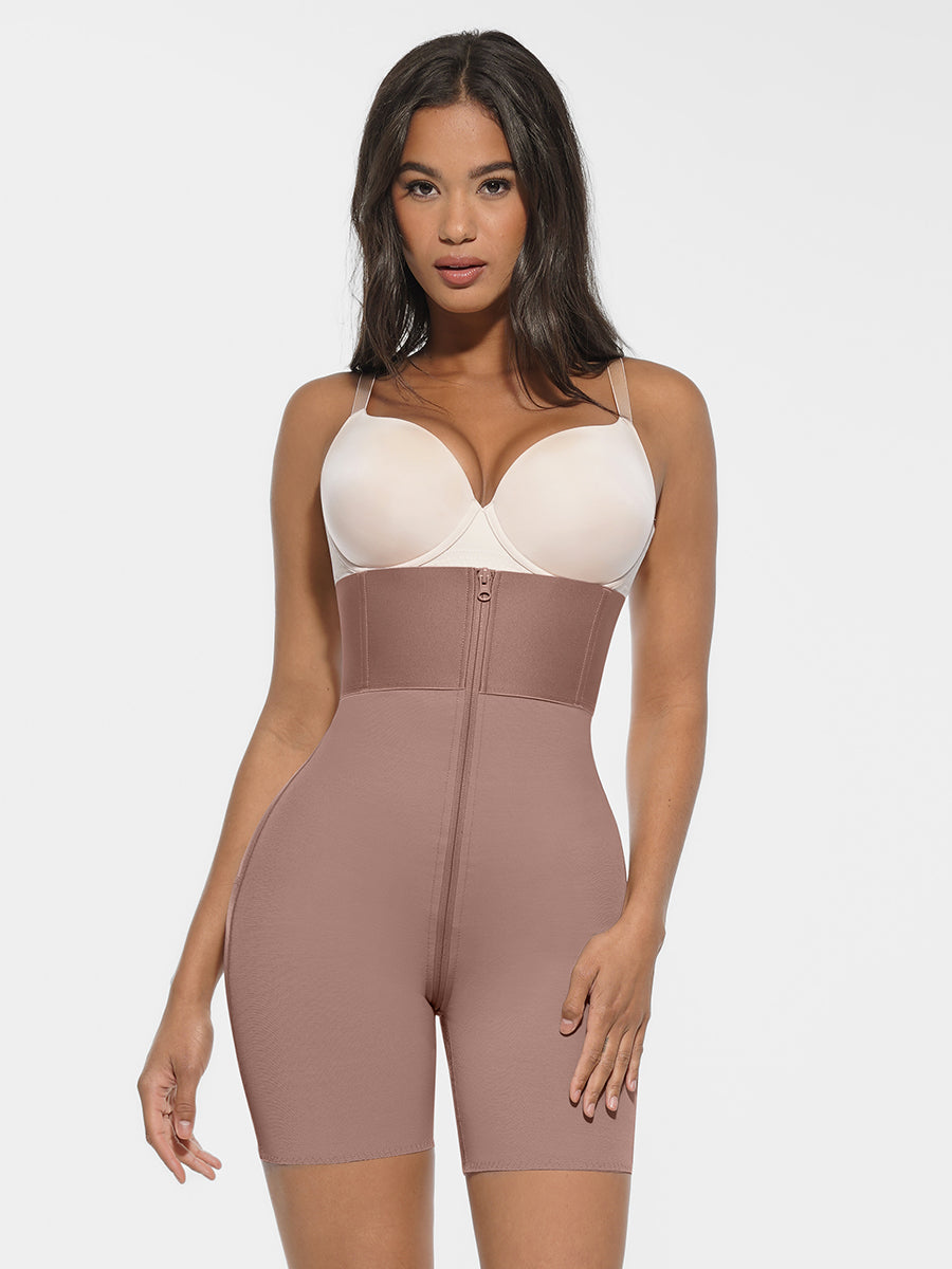 Hard Mesh Firm Butt Lifter with Wide Waistband and Hip-Lifting Design