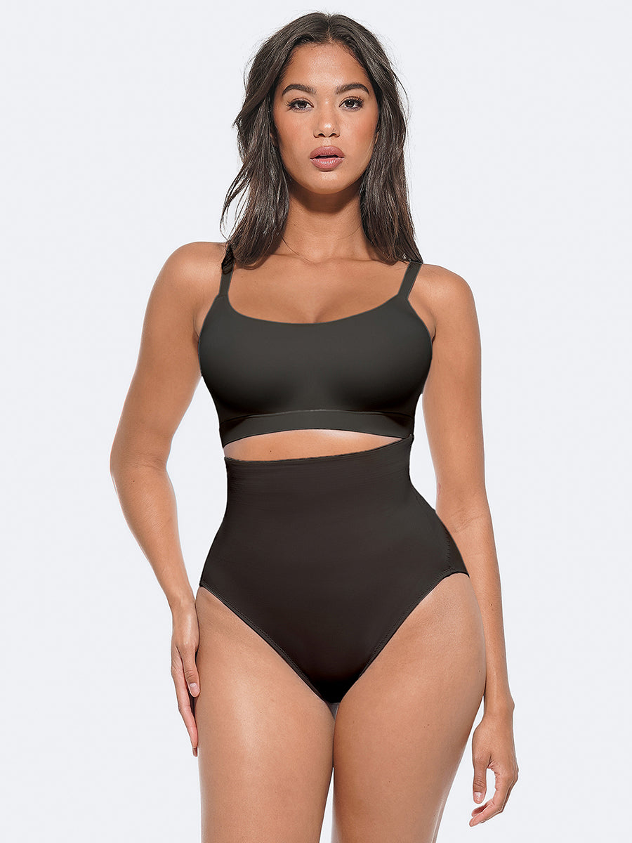 Antibacterial Tummy Control High Waisted Briefs - Auxieswear