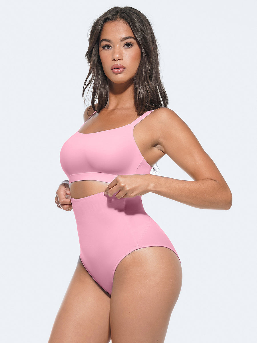 Antibacterial Tummy Control High Waisted Briefs