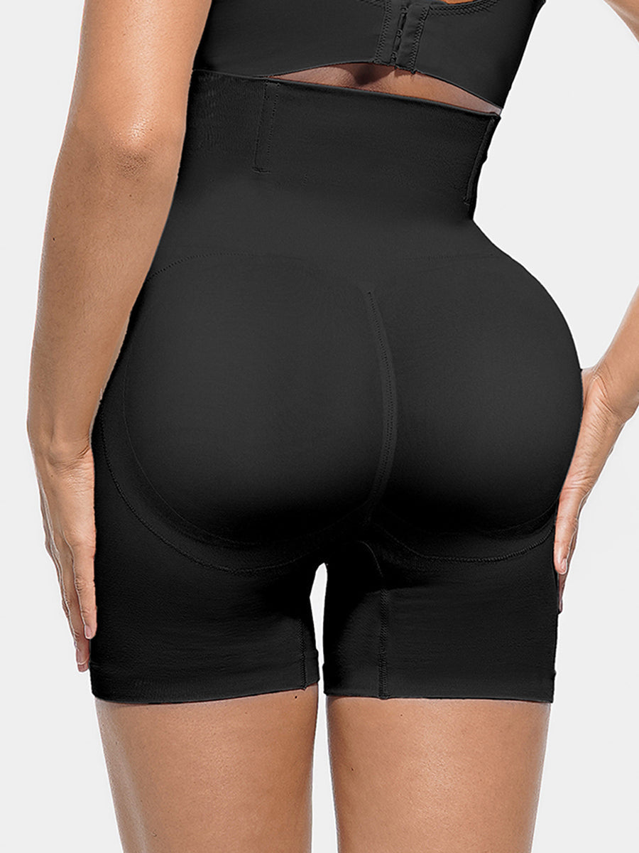 High-Waisted Antibacterial Lining Thigh Slimmer - Auxieswear