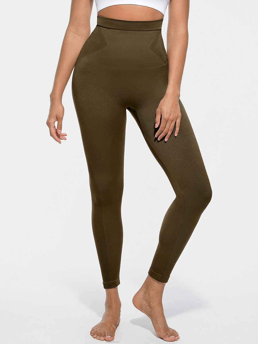 Anti-Slip Waistband High Waisted Sculpting Leggings - Auxieswear