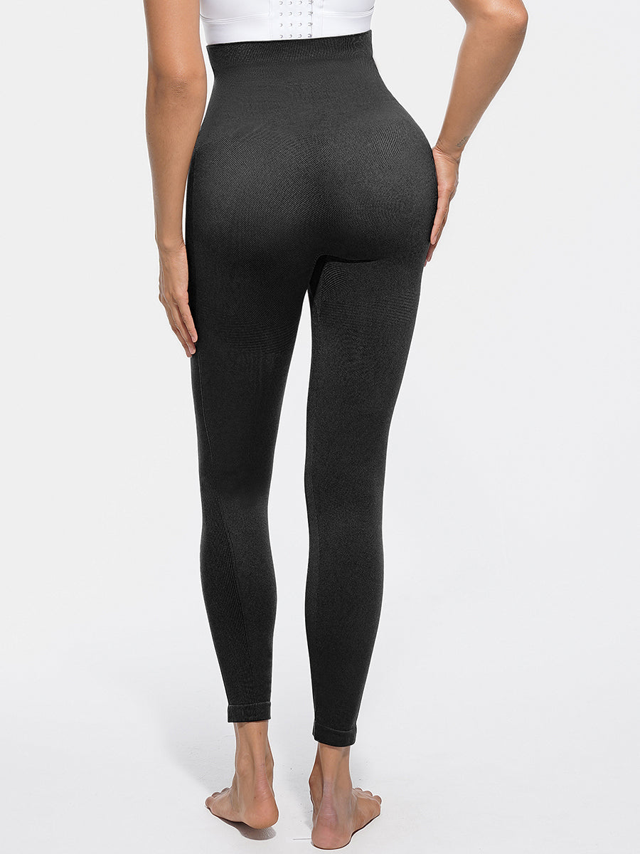 Anti-Slip Waistband High Waisted Sculpting Leggings - Auxieswear