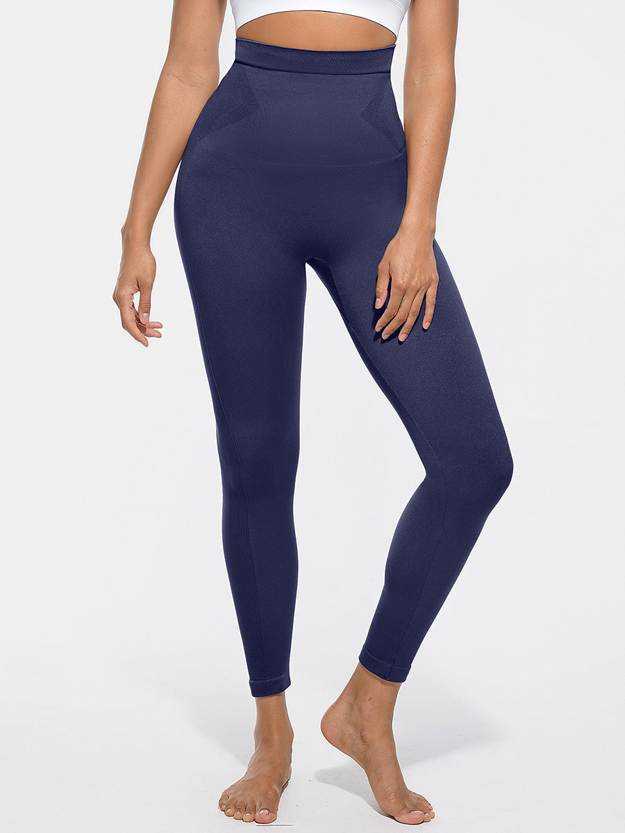 Anti-Slip Waistband High Waisted Sculpting Leggings - Auxieswear