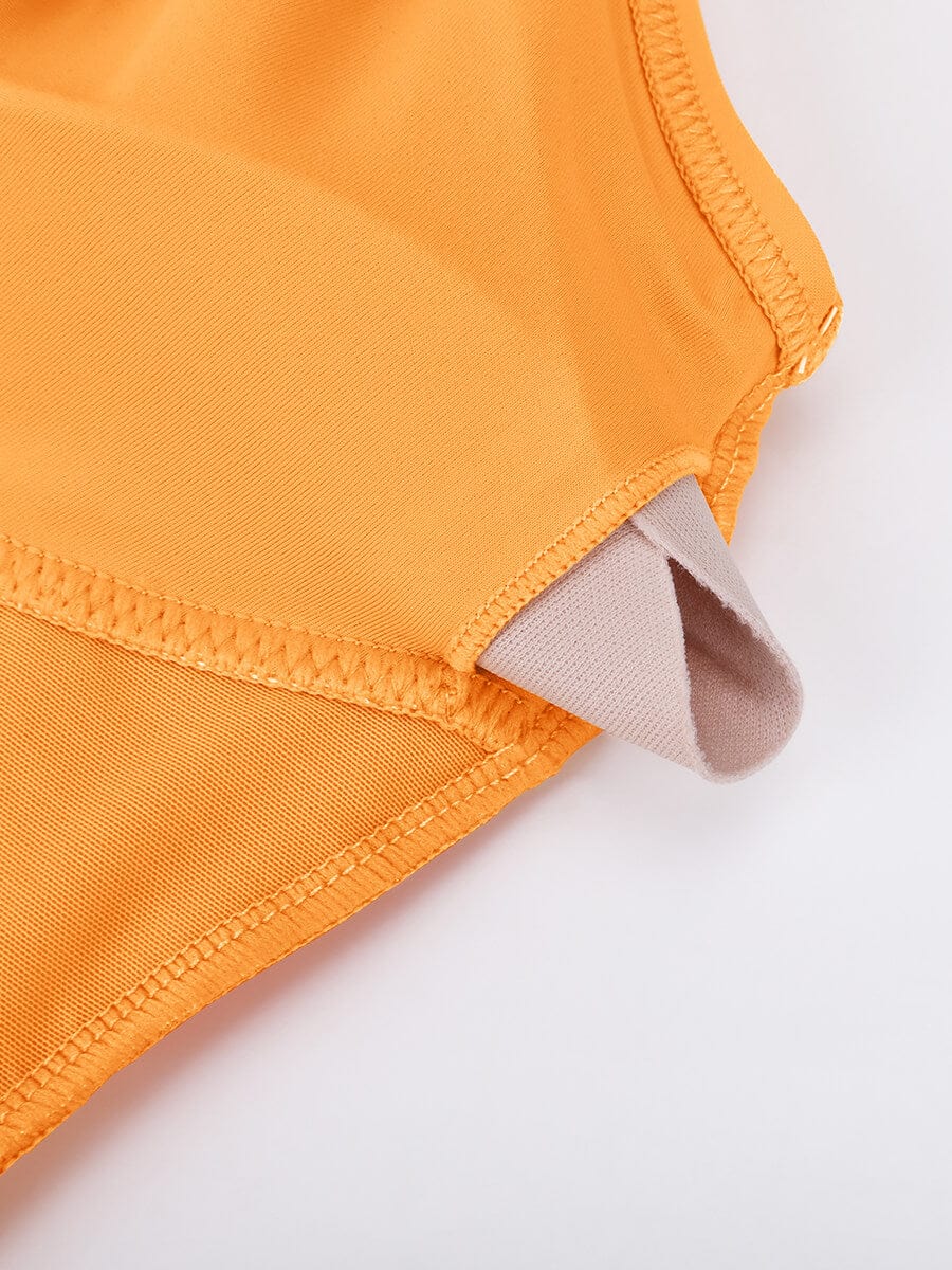 Tummy Control Ruffled V-Neck One Piece Swimsuit - Auxieswear