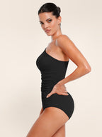 One Shoulder Tummy Control & Bust Support One Piece Swimsuit