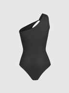 One Shoulder Tummy Control & Bust Support One Piece Swimsuit