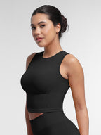 Sport Crop Top with Removable Cups