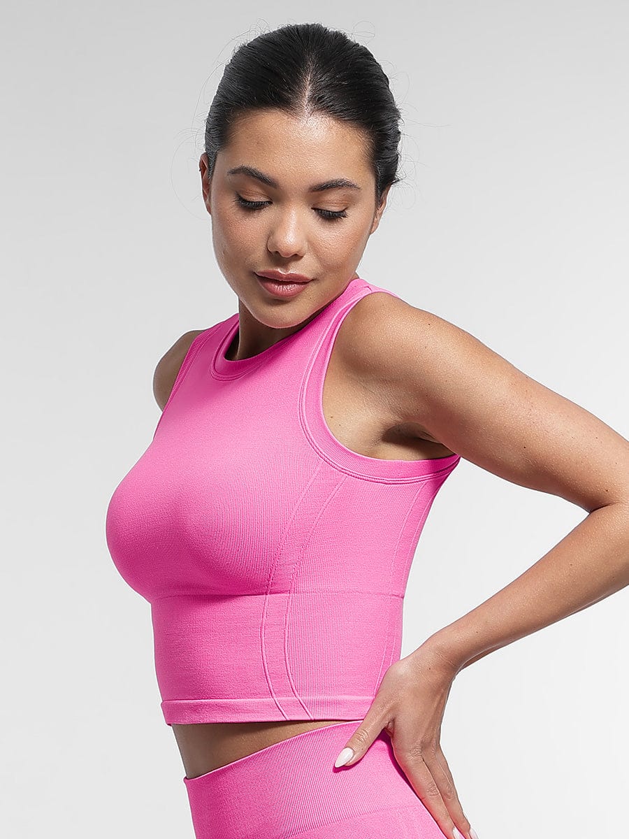 Sport Crop Top with Removable Cups - Auxieswear