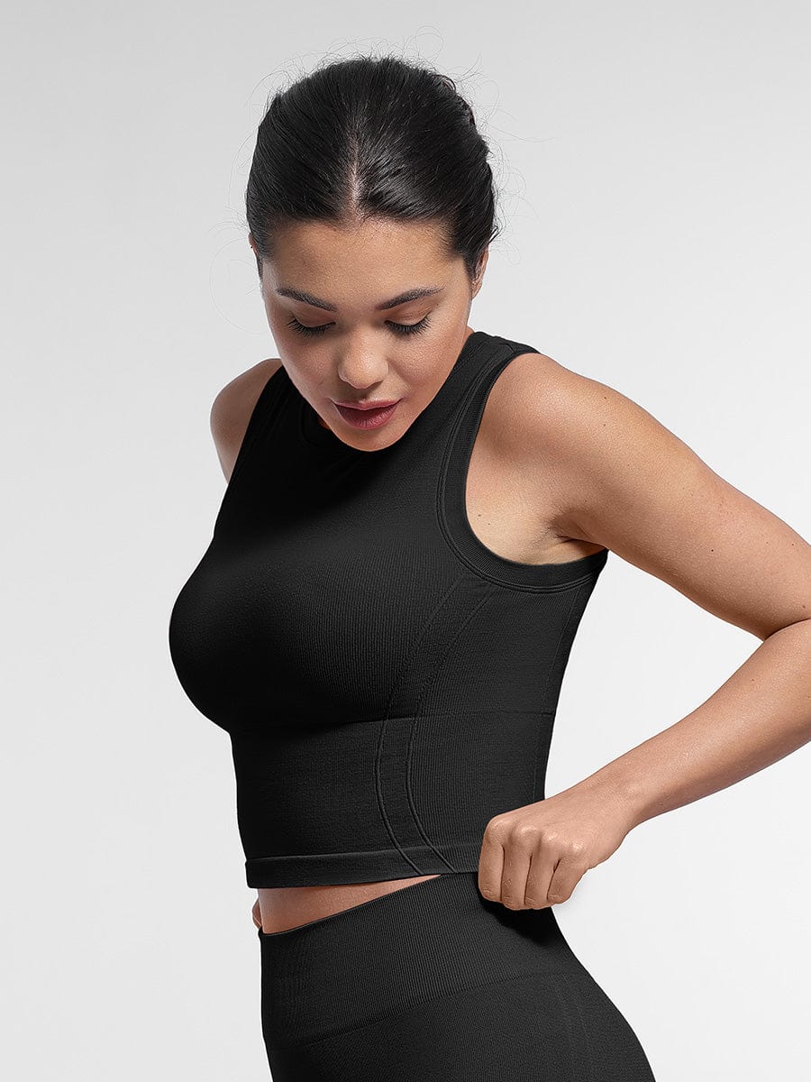 Sport Crop Top with Removable Cups - Auxieswear
