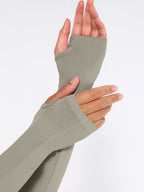 Waist Control Gym Top With Front Zipper