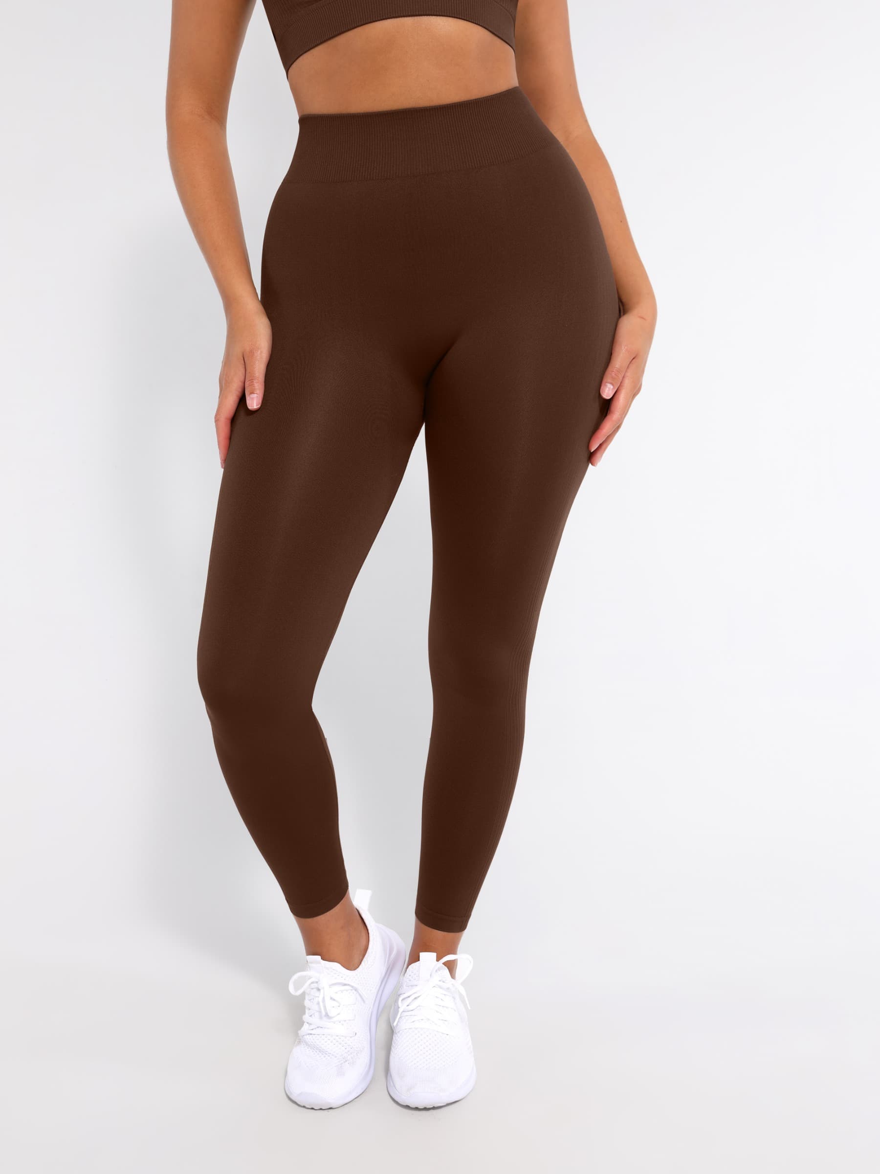 High-Waisted Seamless Yoga Leggings - Auxieswear