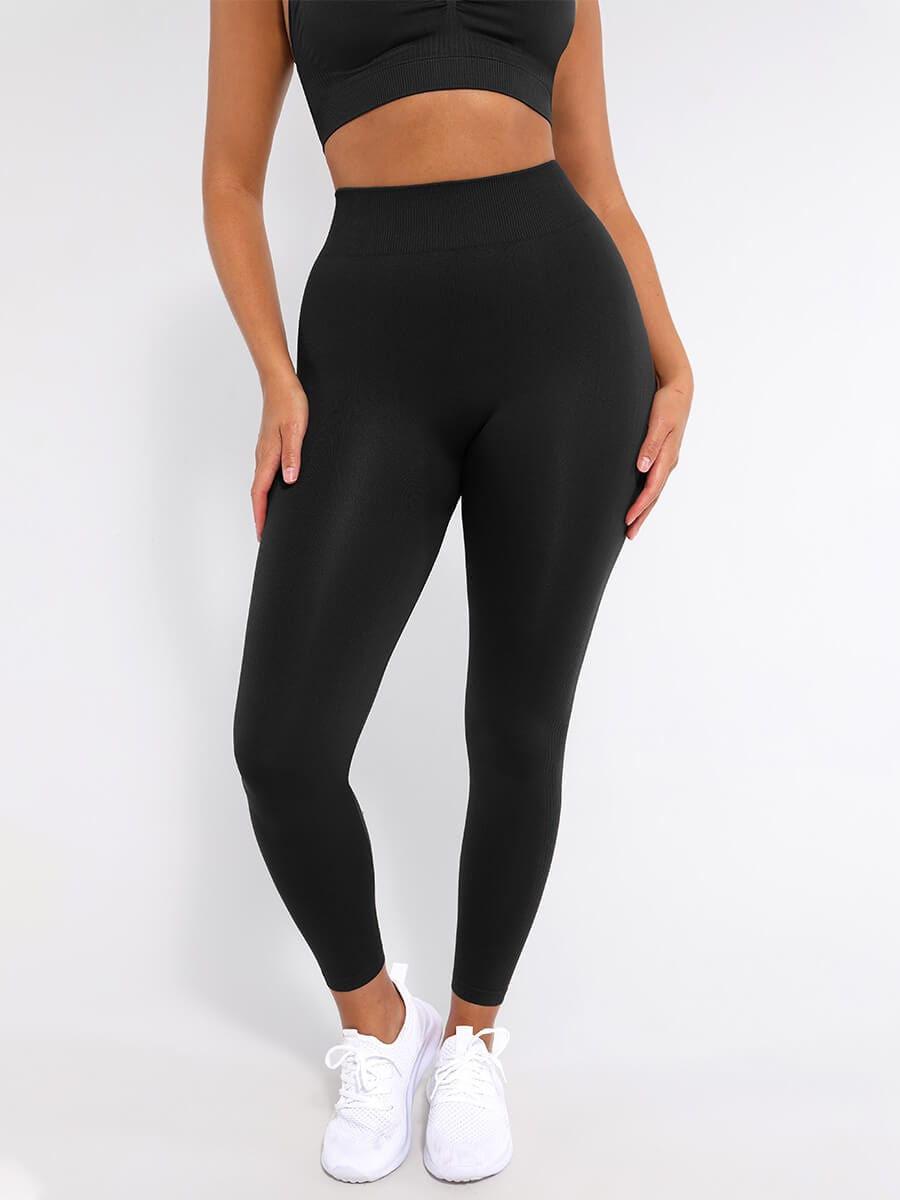 High-Waisted Seamless Yoga Leggings - Auxieswear