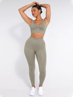High-Waisted Seamless Yoga Leggings