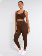 High-Waisted Seamless Yoga Leggings