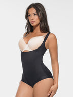 Bust-Support Bodysuit with Antibacterial High-Stretch Fabric