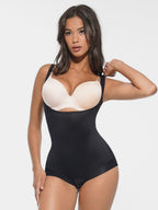 Bust-Support Bodysuit with Antibacterial High-Stretch Fabric