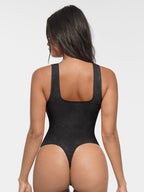 Waist and Abdomen Shaping Deep V-Neck Lace Bodysuit