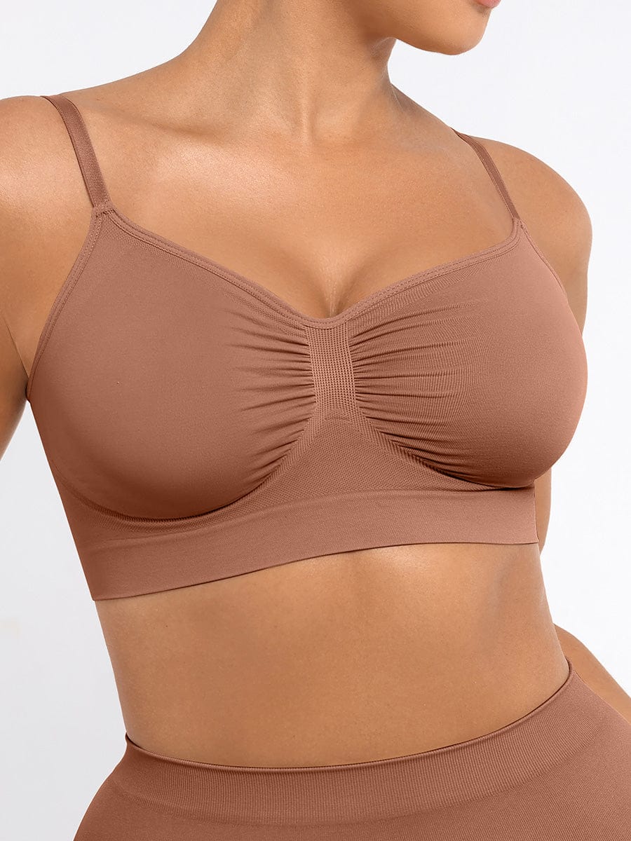 Wireless Supportive Shaping Bra with Adjustable Straps - Auxieswear