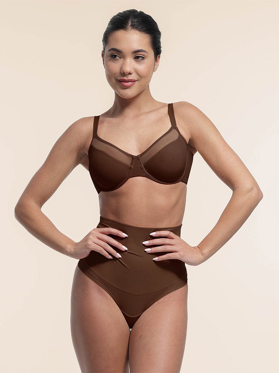 Underwire Mesh Bra with Adjustable Straps
