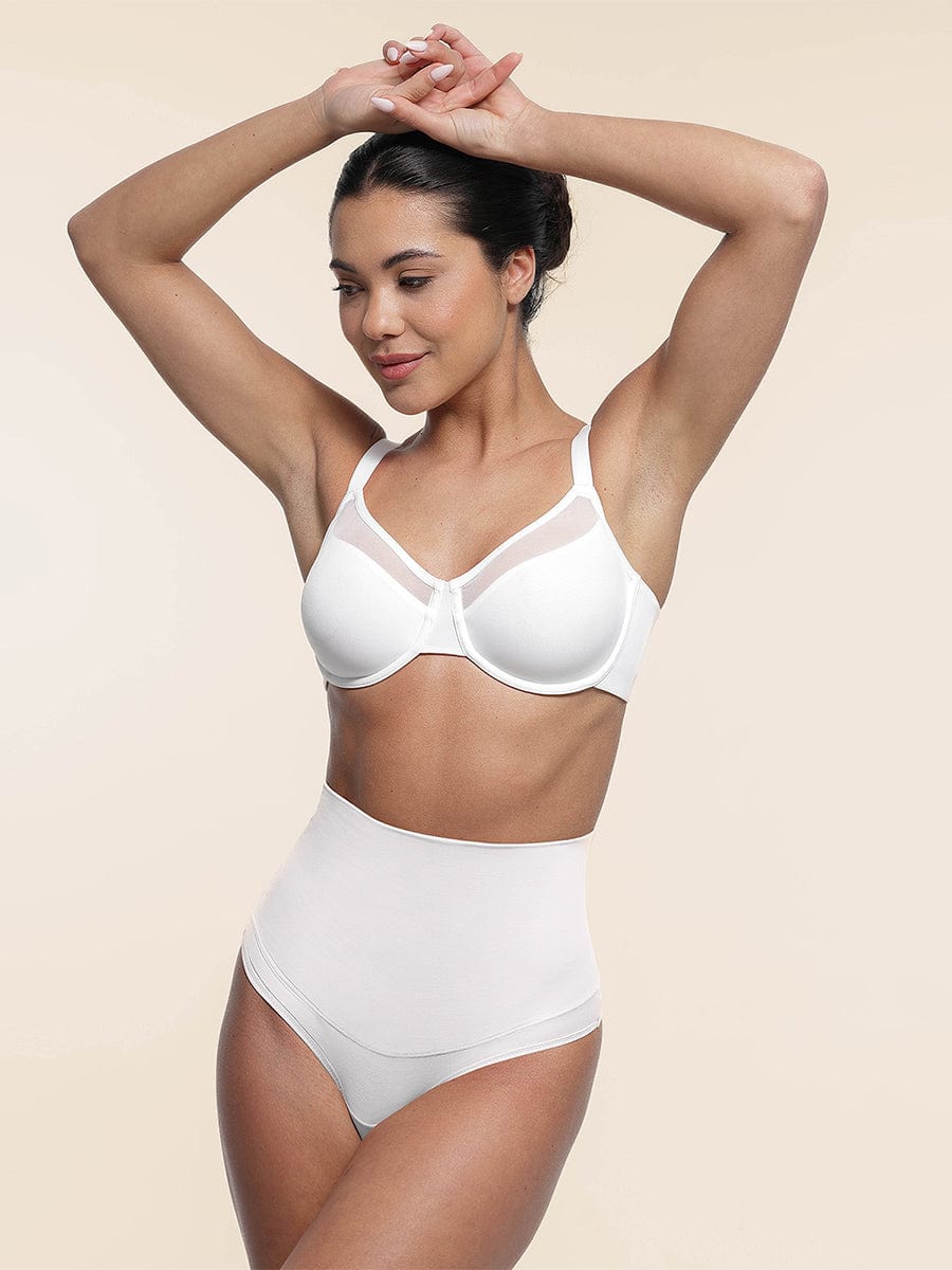 Underwire Mesh Bra with Adjustable Straps