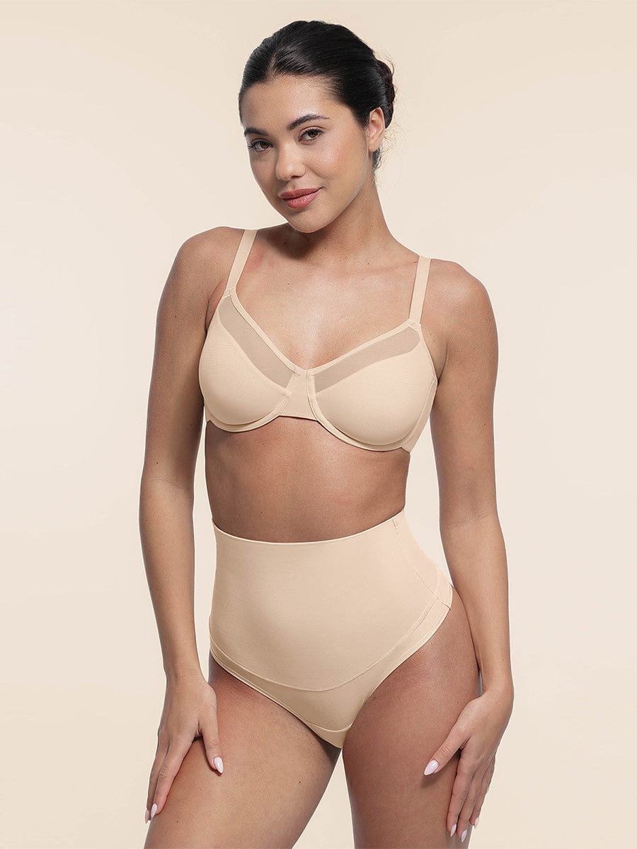 Underwire Mesh Bra with Adjustable Straps