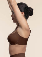 Underwire Mesh Bra with Adjustable Straps