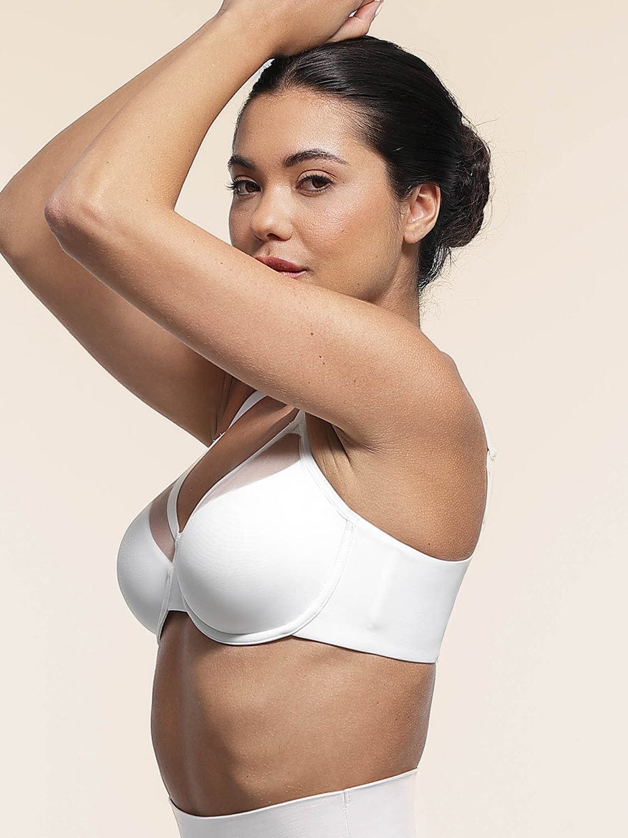 Underwire Mesh Bra with Adjustable Straps