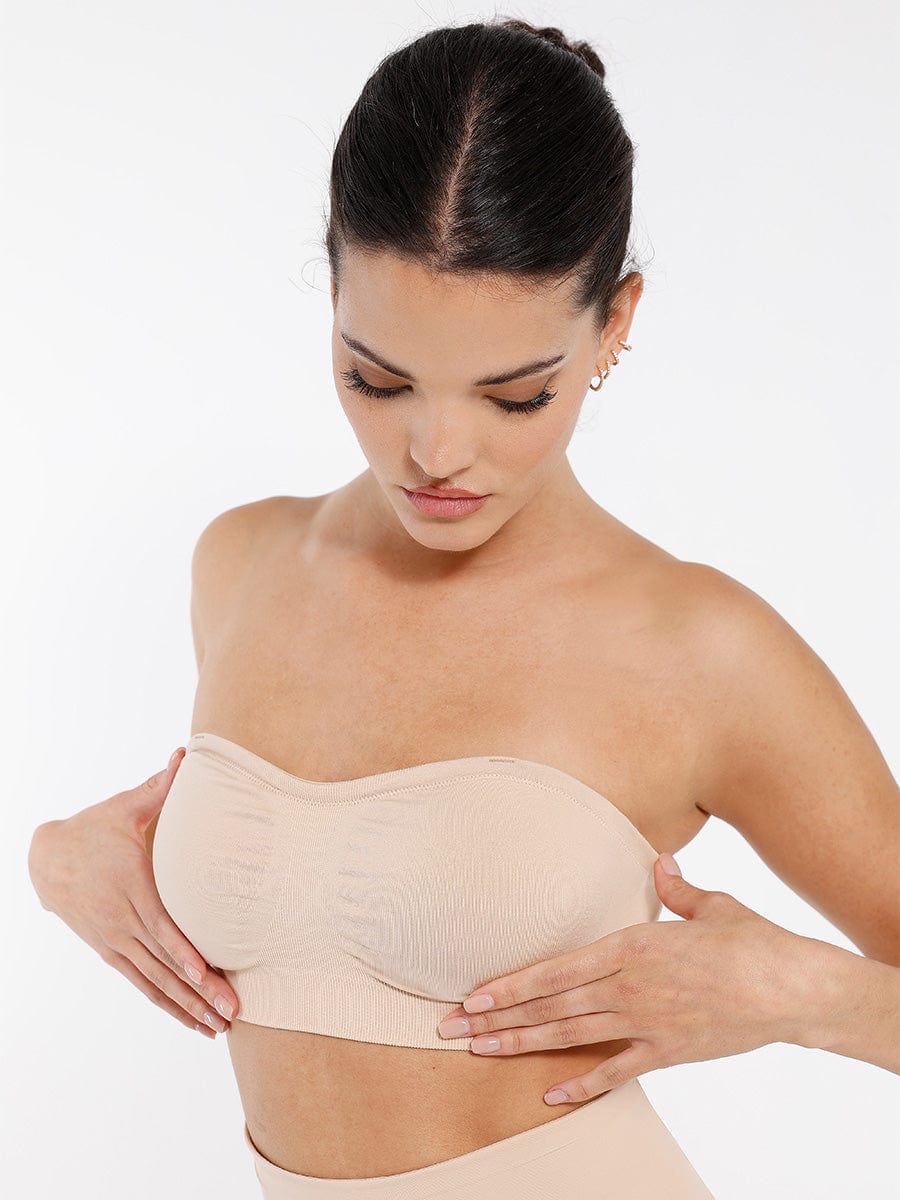 Anti-Slip Strapless Support Wireless Bra - Auxieswear
