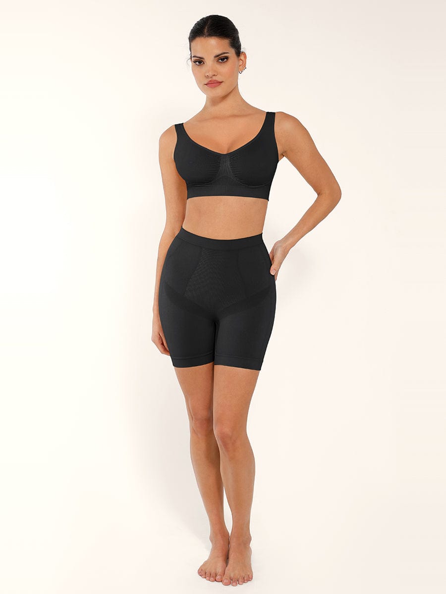 Wide Back & Straps Bust Support Shaping Bra - Auxieswear