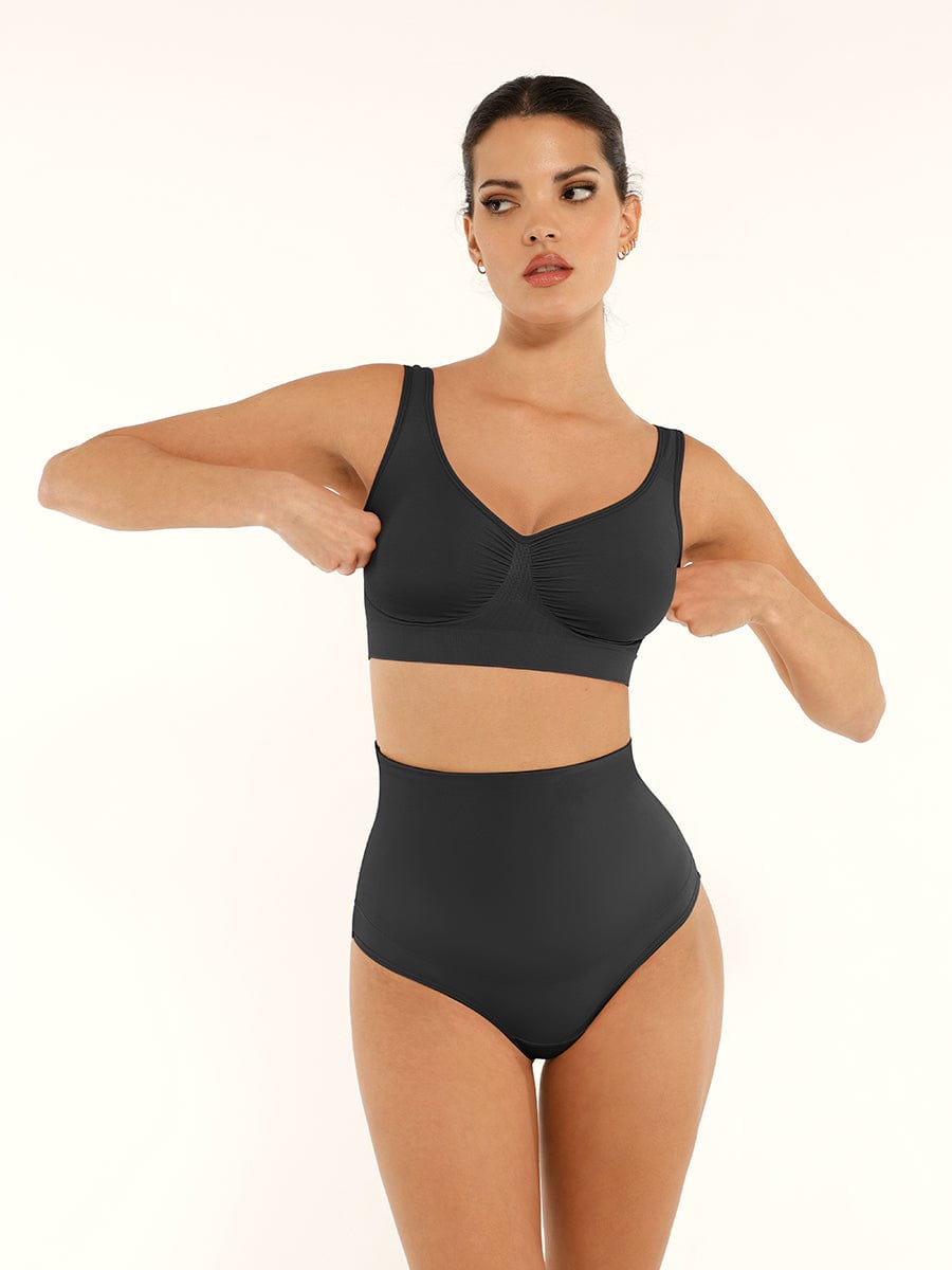 Wide Back & Straps Bust Support Shaping Bra