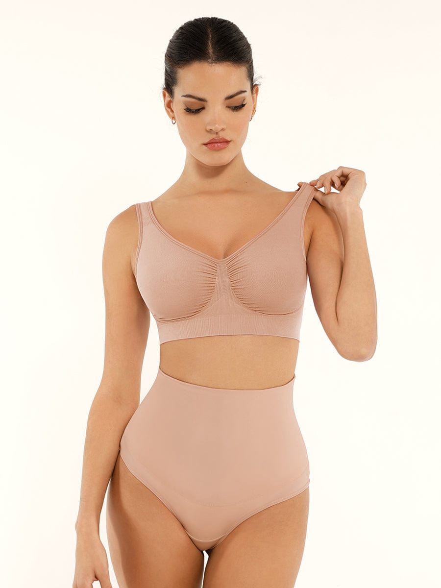 Wide Back & Straps Bust Support Shaping Bra