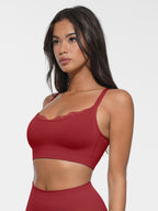 Scoop Neck Bralette with Smooth Back & Adjustable Straps